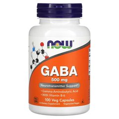 NOW GABA 500 mg 100 капсул GABA