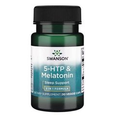 Swanson 5-HTP & Melatonin 30 капс Мелатонін