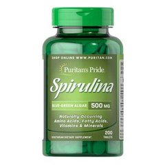 Puritan's Pride Spirulina 500 mg 200 таблеток Спіруліна