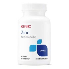 GNC Zinc Citrate 30 mg 90 табл Цинк