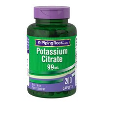 Piping Rock	Potassium Citrate 99 mg 200 capsules Мінерали