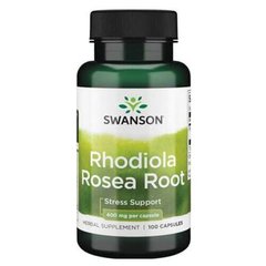 Радиола Swanson Rhodiola Rosea Root 400 мг 100 капсул Другие экстракты