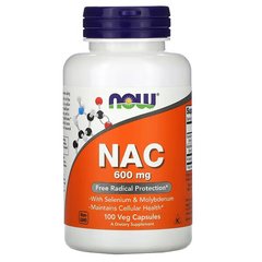 Now Foods NAC 600 mg 100 капсул Харчові добавки