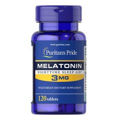Puritan's Pride Melatonin 3 mg 120 капс Мелатонін