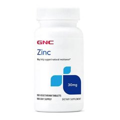 GNC Zinc 30 mg 100 табл Цинк