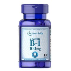 Puritan's Pride Vitamin B-1 100 mg 100 таб. Тиамін (В1)