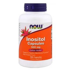 NOW Inositol 500 mg 100 капсул Витамин B8