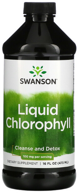 Swanson Liquid Chlorophyll 473 мл Добавки на основі трав