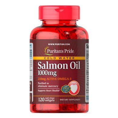 Puritan's Pride Omega-3 Salmon Oil 1000 mg 120 капс Омега-3
