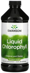 Swanson Liquid Chlorophyll 473 мл Добавки на основі трав