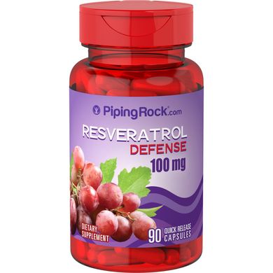 Piping Rock	Resveratrol 100 mg 90 капсул Добавки на основе трав