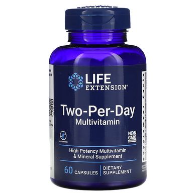 Life Extension Two-Per-Day Multivitamin 60 Капсул Витамины и минералы