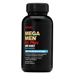 GNC Mega Men One Daily 50 plus 60 табл Вітаміни для віку 50+