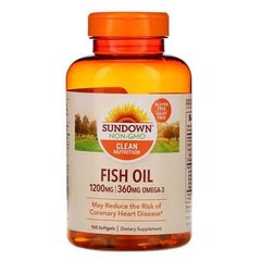 Sundown Naturals Fish Oil 1200 mg 100 капс Омега-3