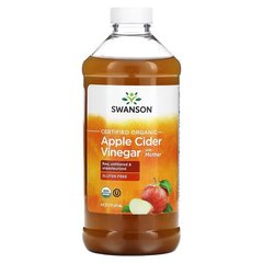 Swanson Organic Apple Cider Vinegar with Mother 473 ml Яблучний оцет