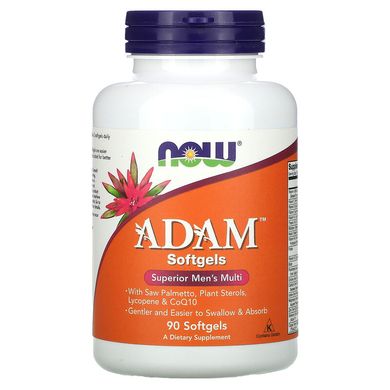 NOW Adam Superior Men's Multi 90 софт-гелевые капсулы Витамины и минералы