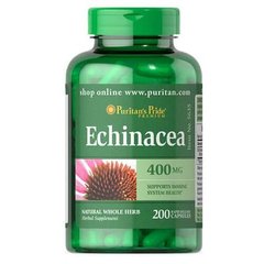 Puritan's Pride Echinacea 400 mg 200 капсул Экстракт эхинацеи