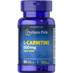 Puritan's pride L-Carnitine 500 мг 60 капсул Для схуднення