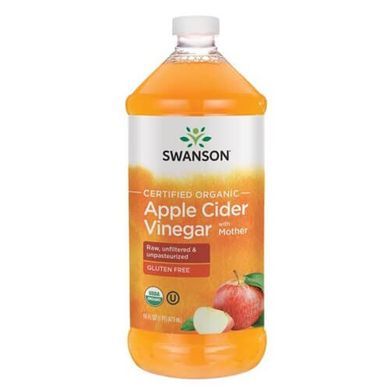 Swanson Organic Apple Cider Vinegar with Mother 945 ml Яблучний оцет