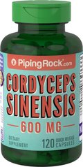 Piping Rock	Cordyceps Sinensis 600 mg 120 капсул Добавки на основе трав