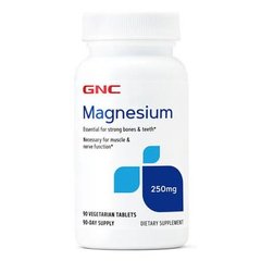 GNC Magnesium 250 mg 90 табл Магній