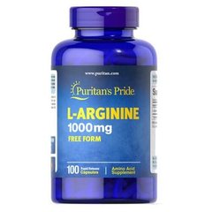 Puritan's Pride L-Arginine 1000 mg 100 капсул Аргинин