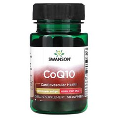 Swanson Co Q-10 100 мг 50 капсул Коензим Q-10
