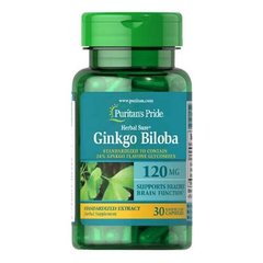 Puritan's Pride Ginkgo Biloba 120 mg 30 капсул Гинко билоба