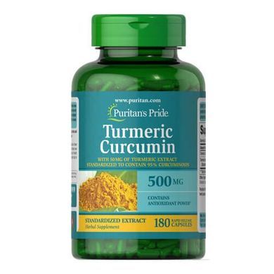 Puritan's Pride Turmeric Curcumin (longa) 500 mg 180 капсул Куркумин