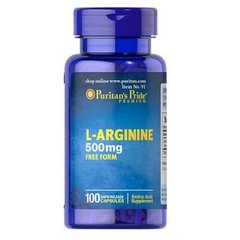Puritan's Pride L-Arginine 500 mg 100 капсул Аргинин