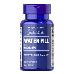 Puritan's Pride Water Pill with Potassium 60 таб Другие минералы