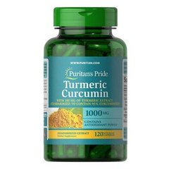 Puritan's Pride Turmeric Curcumin 1000 mg with Bioperine 5 mg 120 капсул Куркумин