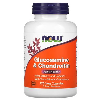NOW Glucosamine & Chondroitin 120 капсул Глюкозамин и хондроитин