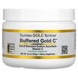200 грн Витамины California Gold Nutrition, Buffered Gold C, некислый буферизированный витамин C в виде порошка, аскорбат натрия, 238 г