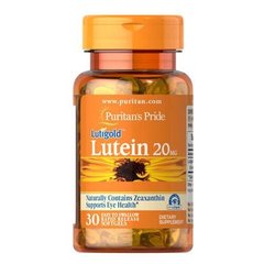 Puritan's Pride Lutein 20 mg with Zeaxanthin 30 капсул Лютеин