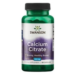 Swanson Calcium Citrate 60 капсул Кальций