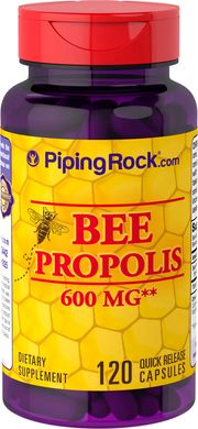 Piping Rock	BEE Propolis 600 mg 120 Капсул Добавки на основе трав