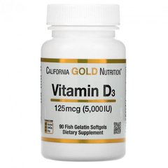 California Gold Nutrition Vitamin D3 5000 IU 90 капсул Витамин D