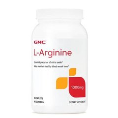 GNC L-Arginine 1000 mg 90 таб Аргинин