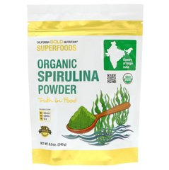 California Gold Nutrition Organic Spirulina Powder 240 гра Спіруліна