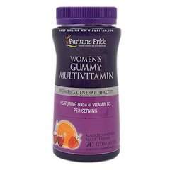 Puritan's Pride Women's Gummy Multivitamin 70 gummies Витамины для женщин