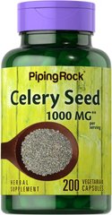 Piping Rock	Celery Seed 1000 mg 200 Капсул Добавки на основе трав