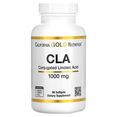 California Gold Nutrition CLA 1000 mg 90 Гелевые капсулы Для похудения