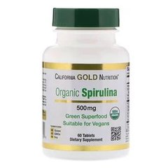 California Gold Nutrition Spirulina 60 таб Спирулина
