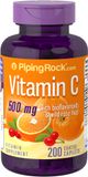 325 грн Витамины Piping Rock	Vitamin C 500 mg 200 Капсул