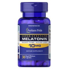 Puritan's Pride Melatonin 10 mg 30 капсул Мелатонин