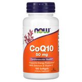 795 грн Коензим Q-10 NOW Foods CoQ10 50 mg Selenium and Vitamin E 100 софт гелевих капсул