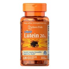 Puritan's Pride Lutein 20 mg with Zeaxanthin 120 капсул Лютеин