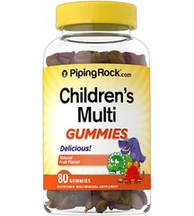 Piping Rock	Children`s Multi 80 жевательных мармеладных конфет Для детей
