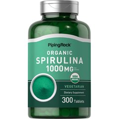 Piping Rock Spirulina 1000 mg 300 таблеток Спіруліна